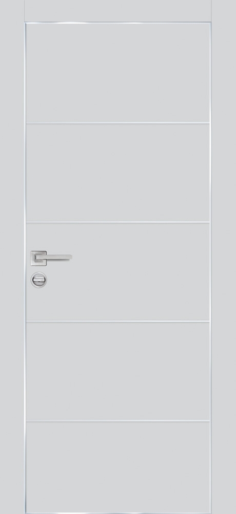 Фото Межкомнатная дверь ПХ-12  AL кромка с 4-х ст. Сапфир матовый