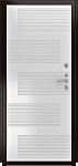 Дверь ДвериПРО Аура ФЛ-185 (10мм, ПВХ ясень белый) DPRO220758 фото